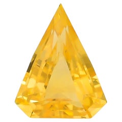 Saphir jaune naturel 1,44 carat