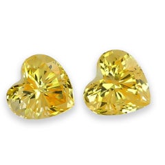 Natürlicher gelber Saphir Edelsteine Paar 0,94 Karat / JupiterGem