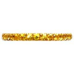 Natural Yellow Sapphire Ring 6.5 14k Y Gold 0.66 TCW Certified