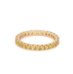 Natural 1.23cts Yellow Sapphire Ring in 14k Gold