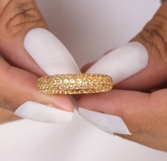 Natural 4.16cts Yellow Sapphire Ring in 14k Gold