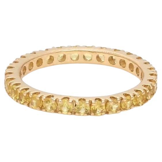 Natural Yellow sapphire ring in 14k gold