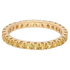 Natural Yellow sapphire ring in 14k gold