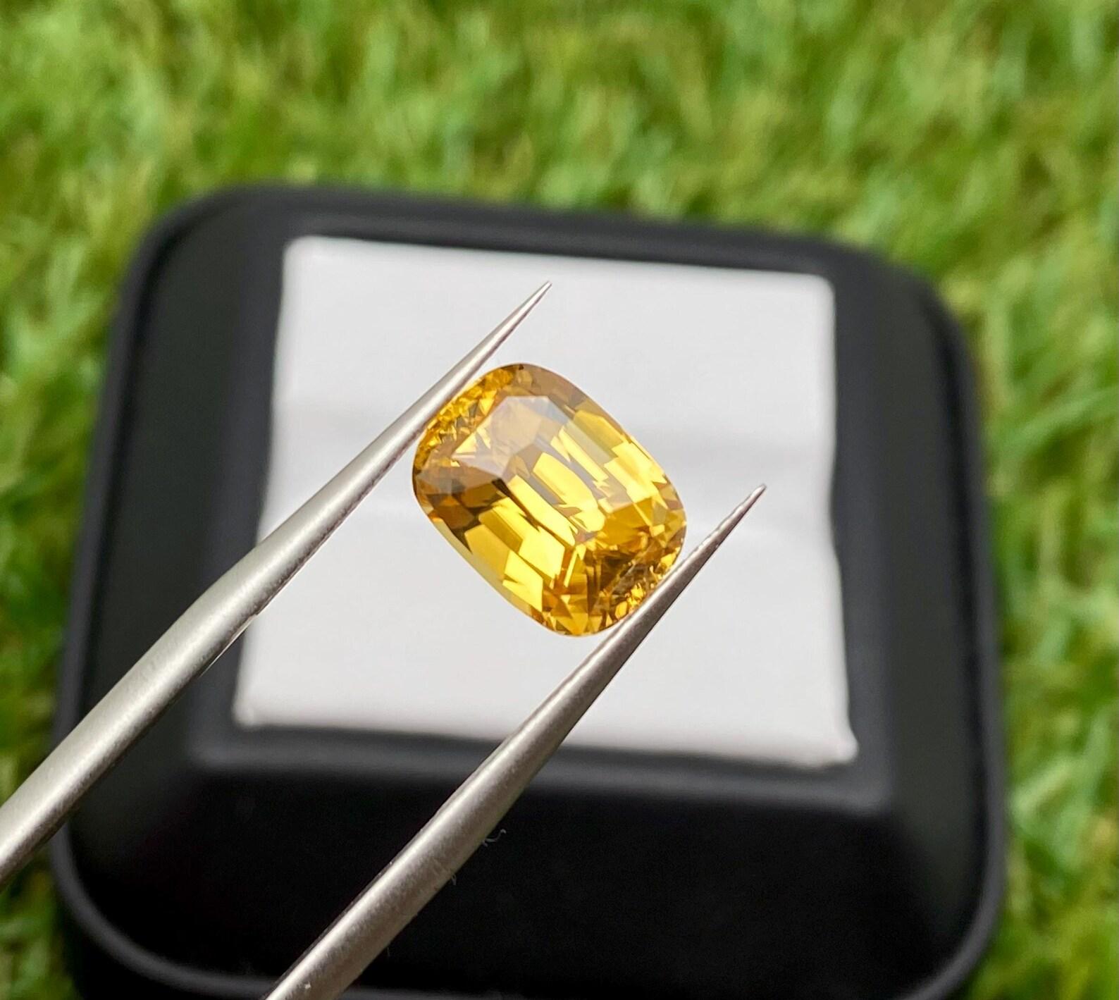Natural VIVID Yellow Zircon Loose gemstone from Sri Lanka

GFCO Laboratory certified
Gemstone Color: VIVID Yellow
Gemstone Type: Zircon
Gemstone size: 10.20x7.60x5.84 mm
Cut Grade: Excellent
Clarity/Grade: Loop Clean
Gemstone Shape: Cushion