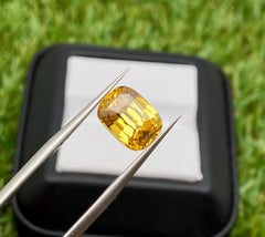Natural Yellow Zircon loose gemstone 5.00 ct., High quality, Cushion , Sri Lanka