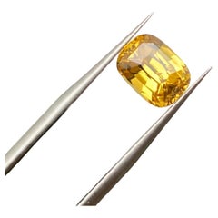 Natural Yellow Zircon loose gemstone 5.00 ct., High quality, Cushion , Sri Lanka