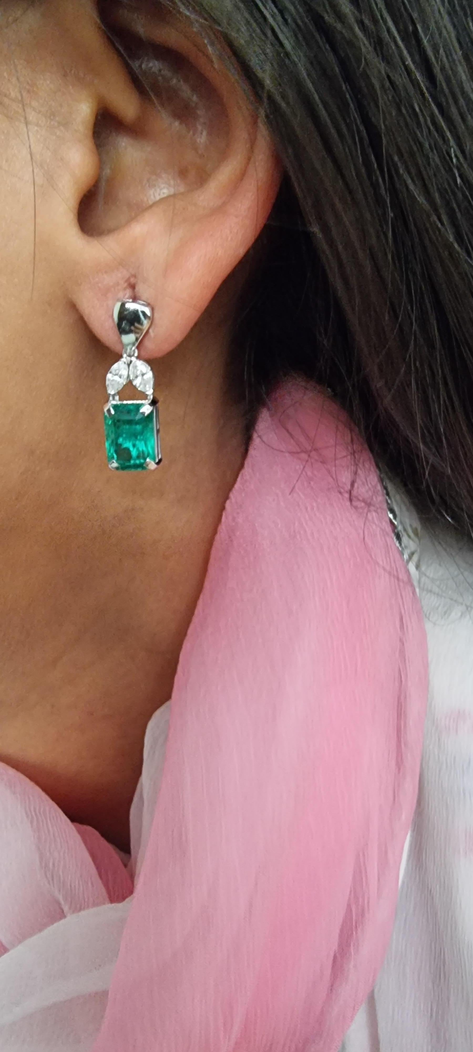 Natürliche sambischfarbene Diamant-Ohrringe aus 14k Gold im Zustand „Neu“ im Angebot in New York, NY