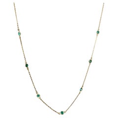 Emerald Chain Necklaces