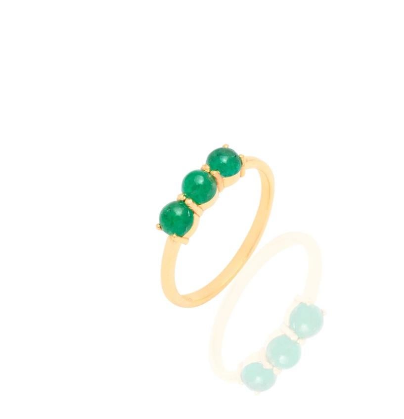 A piece of art made in 14k Solid Yellow Gold and 1.01 Carat Emerald Gemstone. With adjacent placed emeralds, set in a gold bezel, this ring promises outcome of extraordinary craftsmanship. 

Specifications:

Dimensions: RING SIZE-7.25 US, 13*4