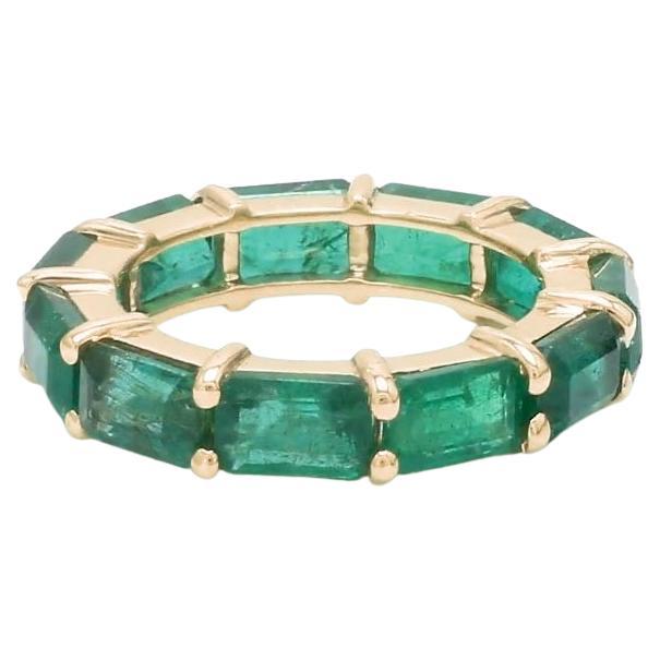 Natürlicher sambischer Smaragd Ring 14k Gold