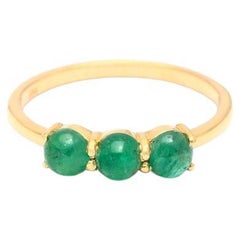 Natural Zambian Emerald Ring 14K gold