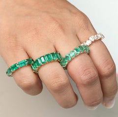 Natural Zambian Emerald Ring, 6-6.5ct in 18K Gold, India, New