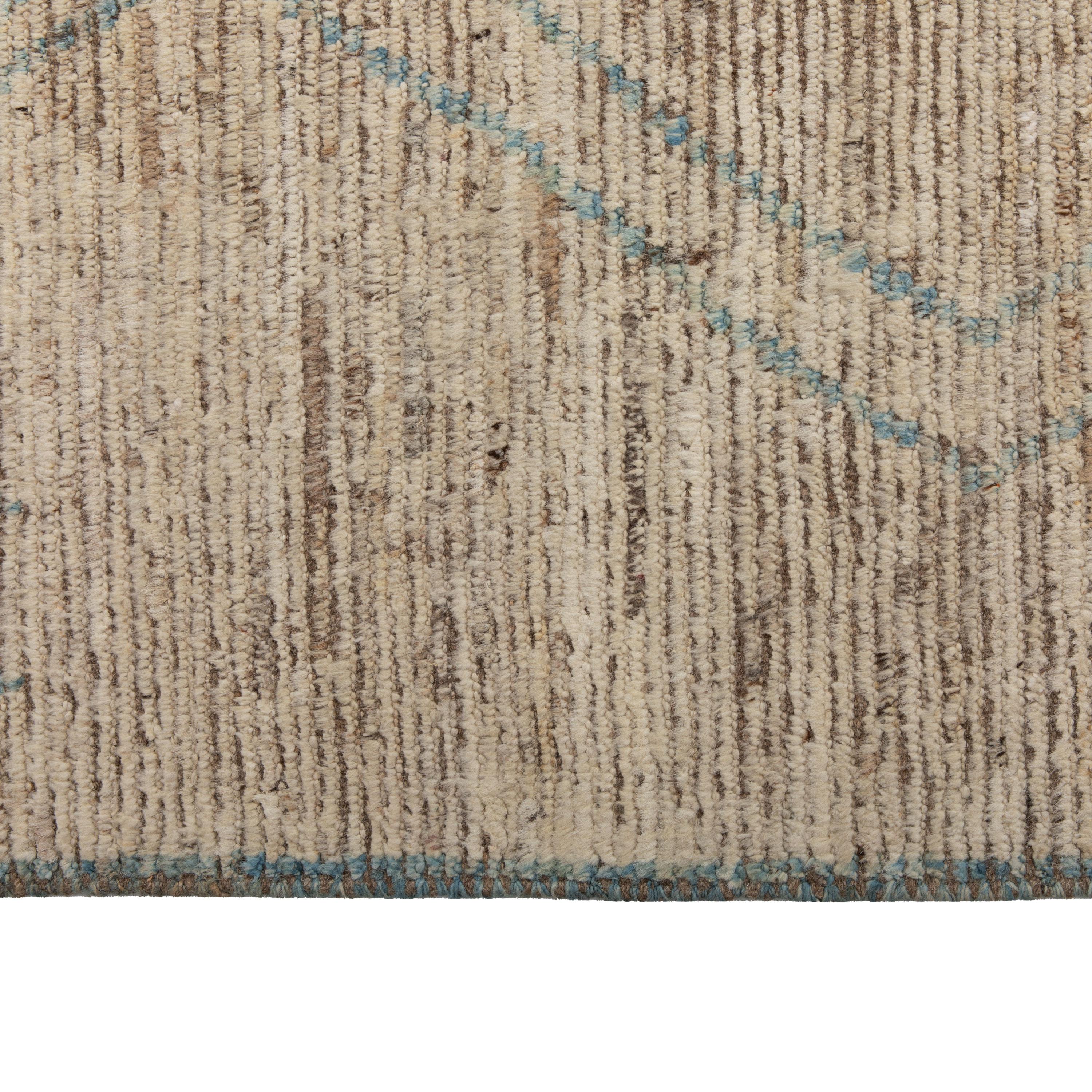 Hand-Knotted abc carpet Natural Zameen Transitional Wool Rug - 8'4
