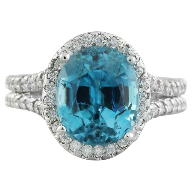 Antique Zircon Rings - 571 For Sale at 1stDibs | blue zircon ring ...