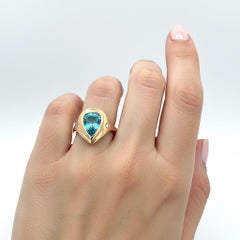 Natural Zircon Diamond Ring Size 7 14k Yellow Gold 6.69 TCW Certified