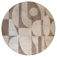 Naturale Tapis rond postmoderne personnalisable XL