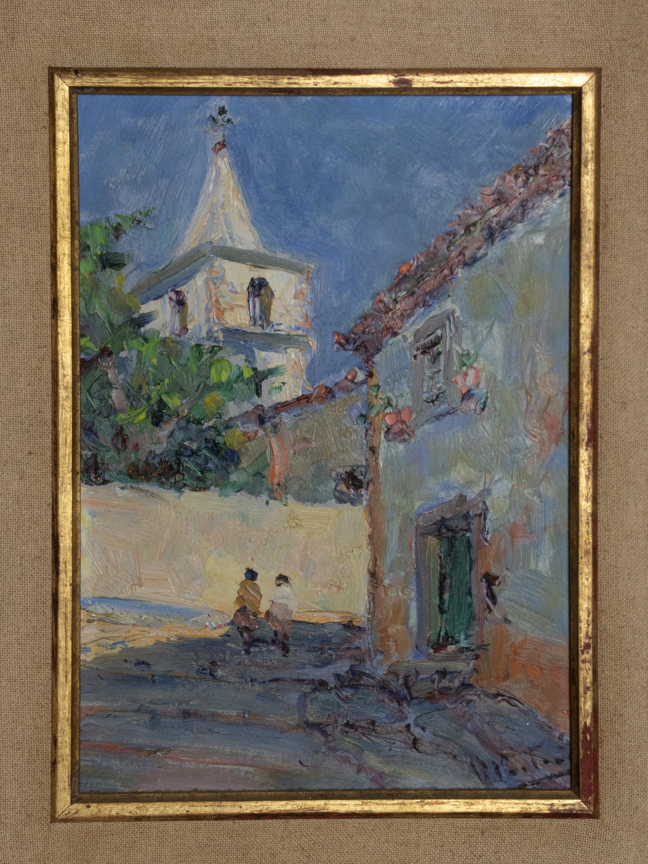 Naturalistisches Gemälde von Jaime Murteira, Portugiesische Schule, 20. Jahrhundert im Angebot 1