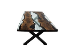 Primitive 200 Epoxy Resin Dining Tables with X Legs