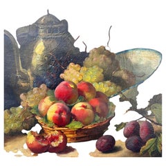 Naturalist Still Life of Fruit by Alfred-Arthur Brunel de Neuville, France