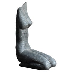 Naturalist Stone Carved Nude Woman