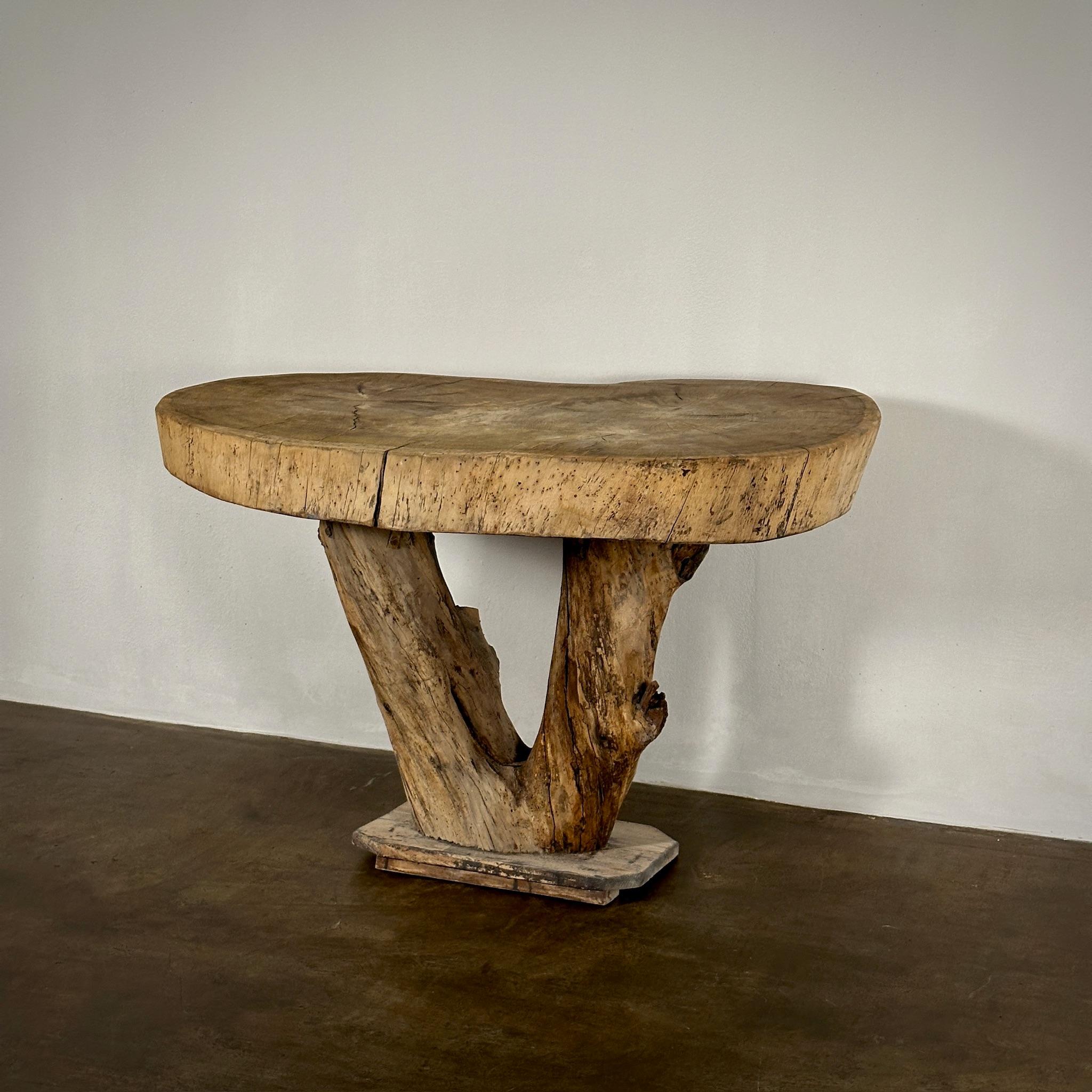 Wood Naturalist Table For Sale