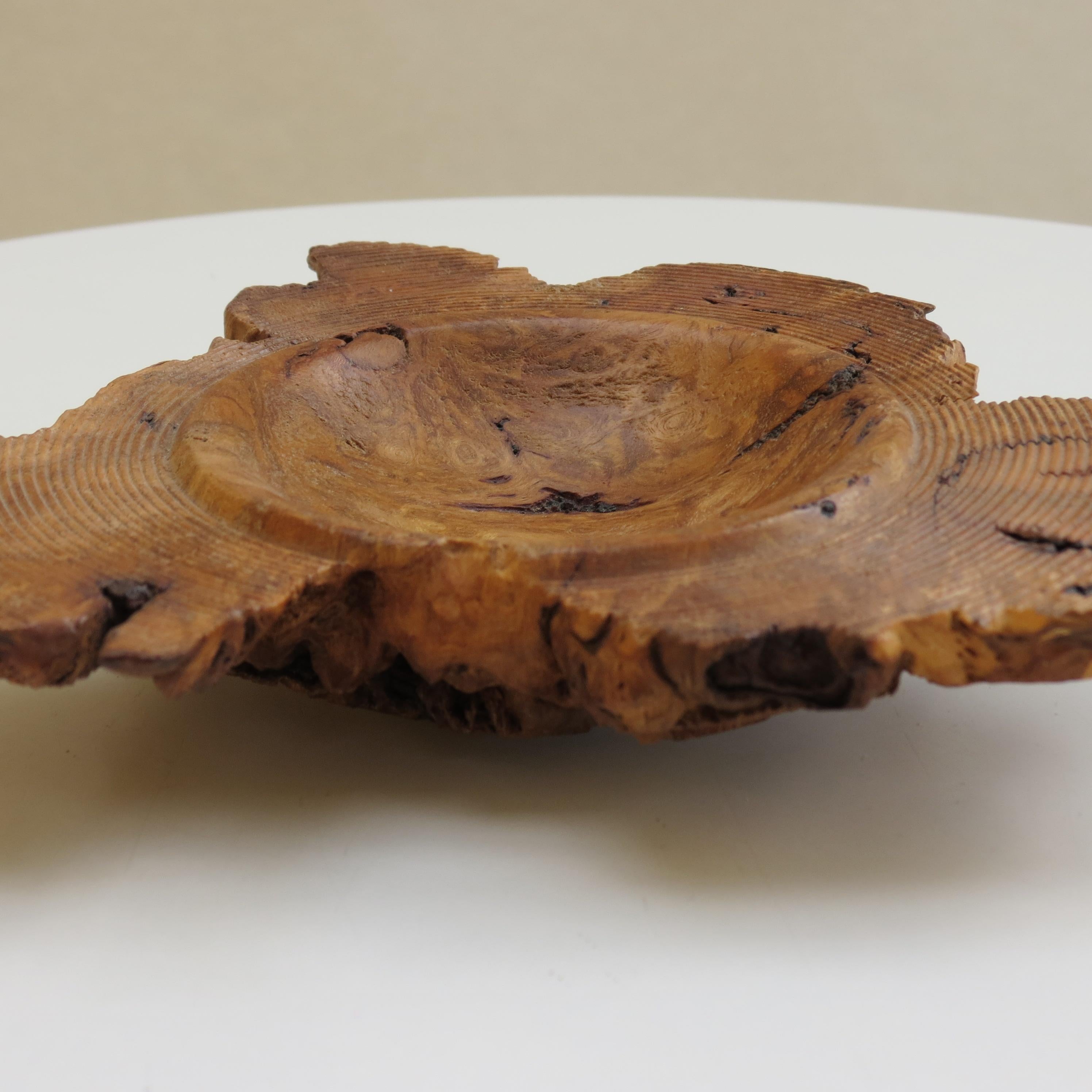 Naturalistic Burr Elm Hand Turned Bowl by Mike Scott 'Chai' 1