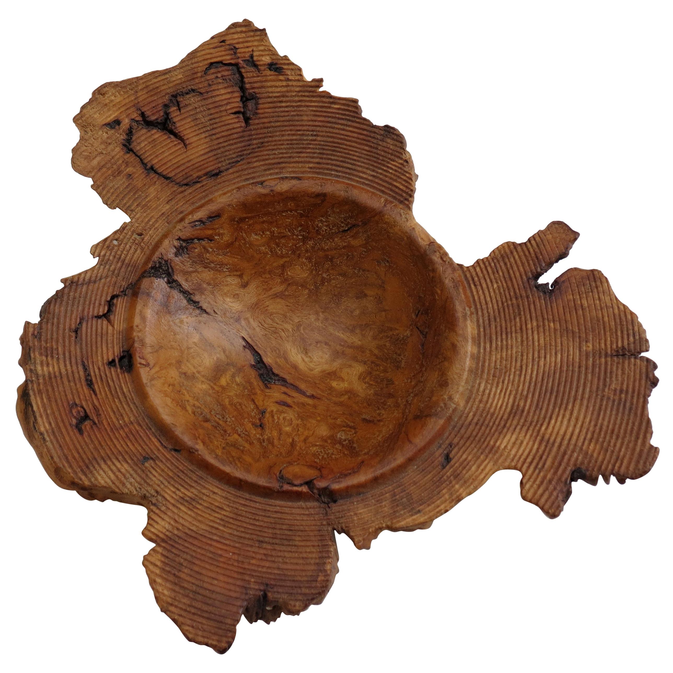 Naturalistic Burr Elm Hand Turned Bowl by Mike Scott 'Chai'