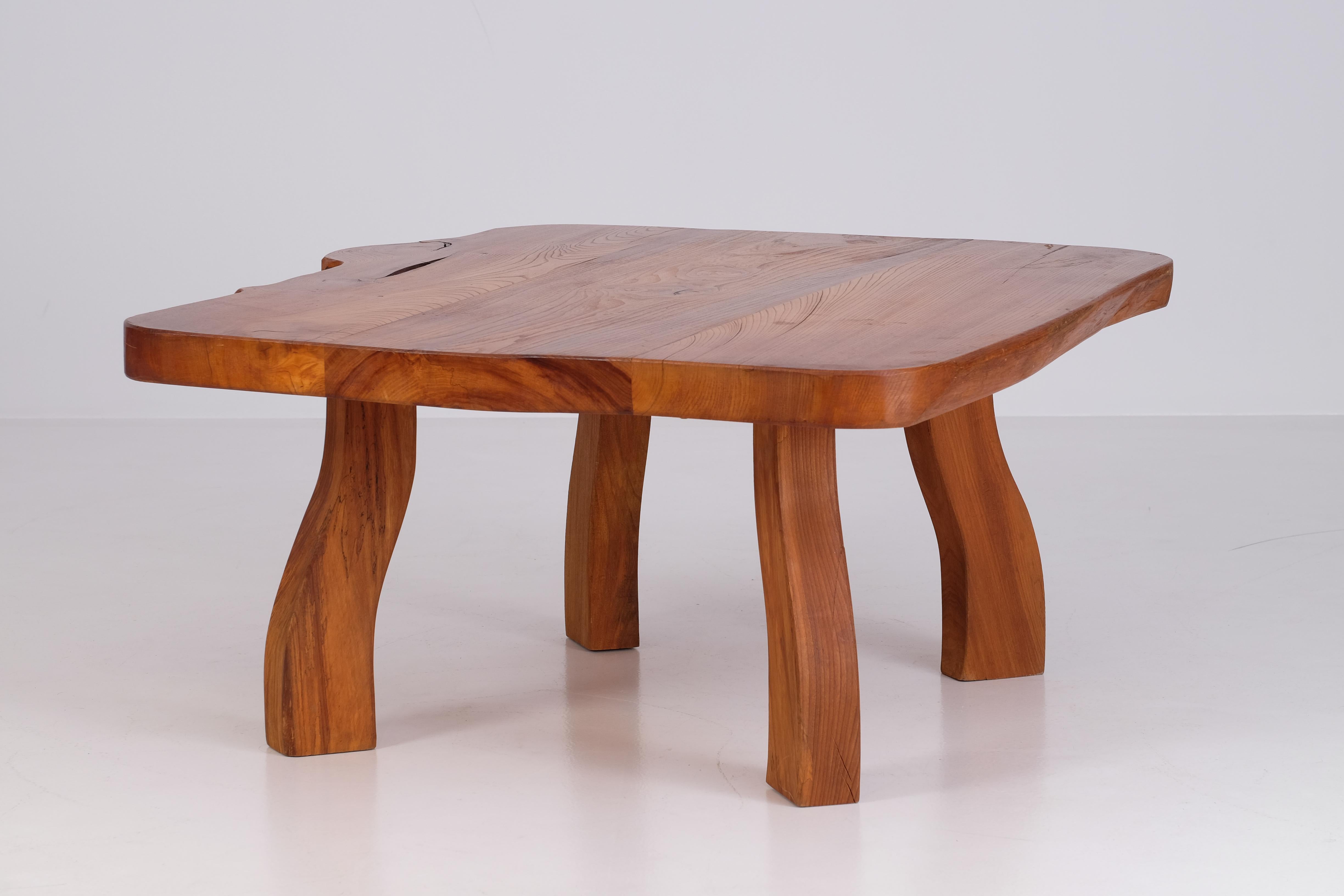 Swedish Naturalistic Coffee Table by C. A. Beijbom, 1974 For Sale