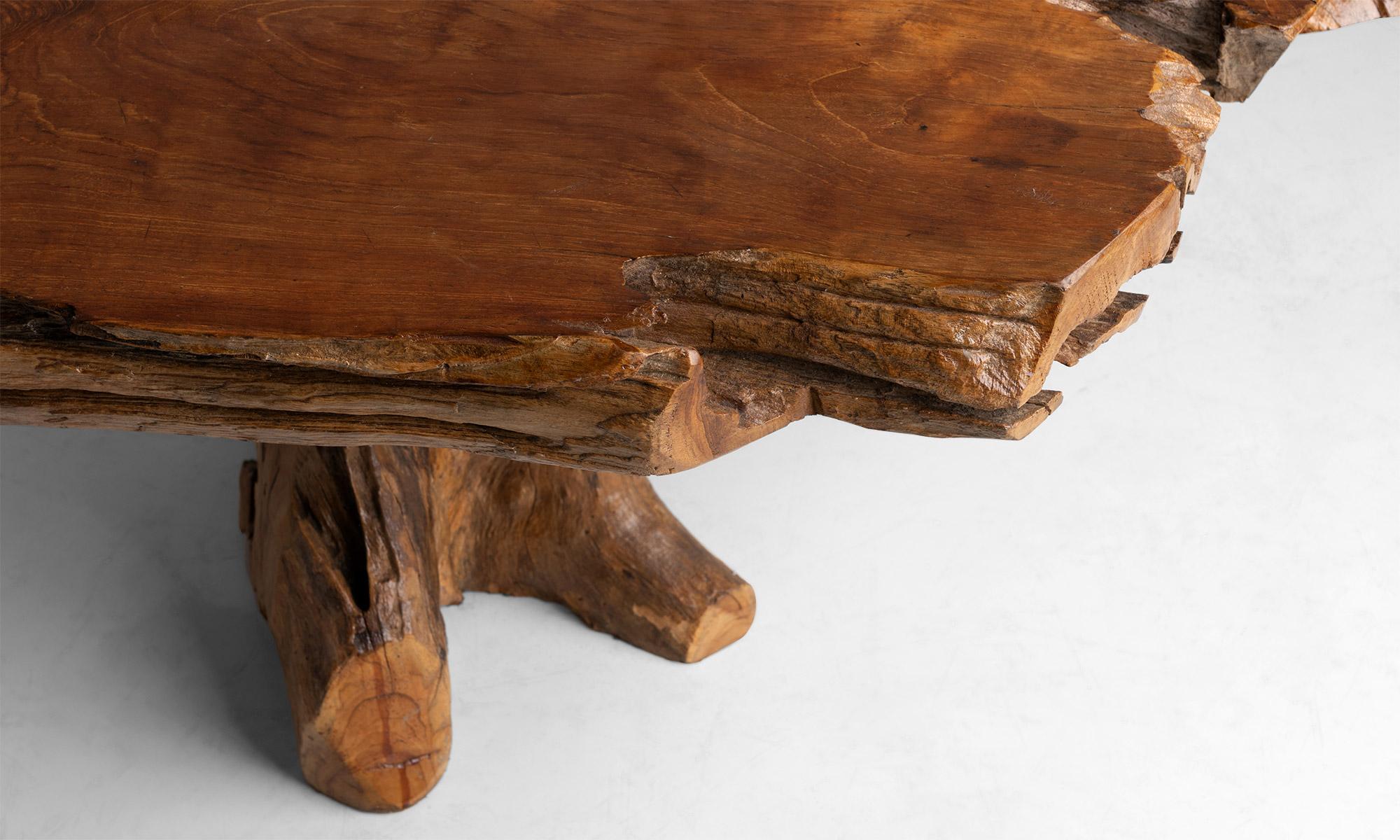French Naturalistic Coffee Table, France Circa 1960