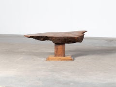 Naturalistic Elm Coffee Table, French Mid 20th Century