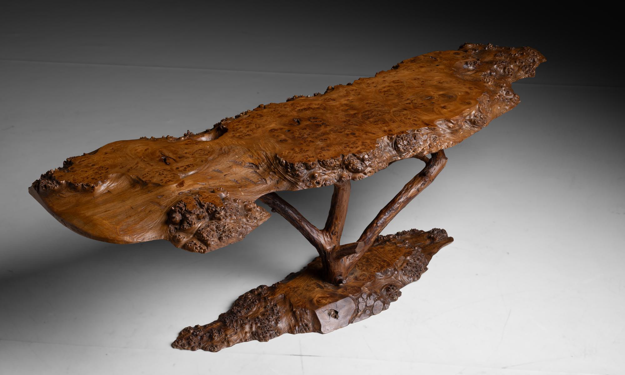 Naturalistic Thuya Coffee Table, France circa 1950 In Good Condition In Culver City, CA
