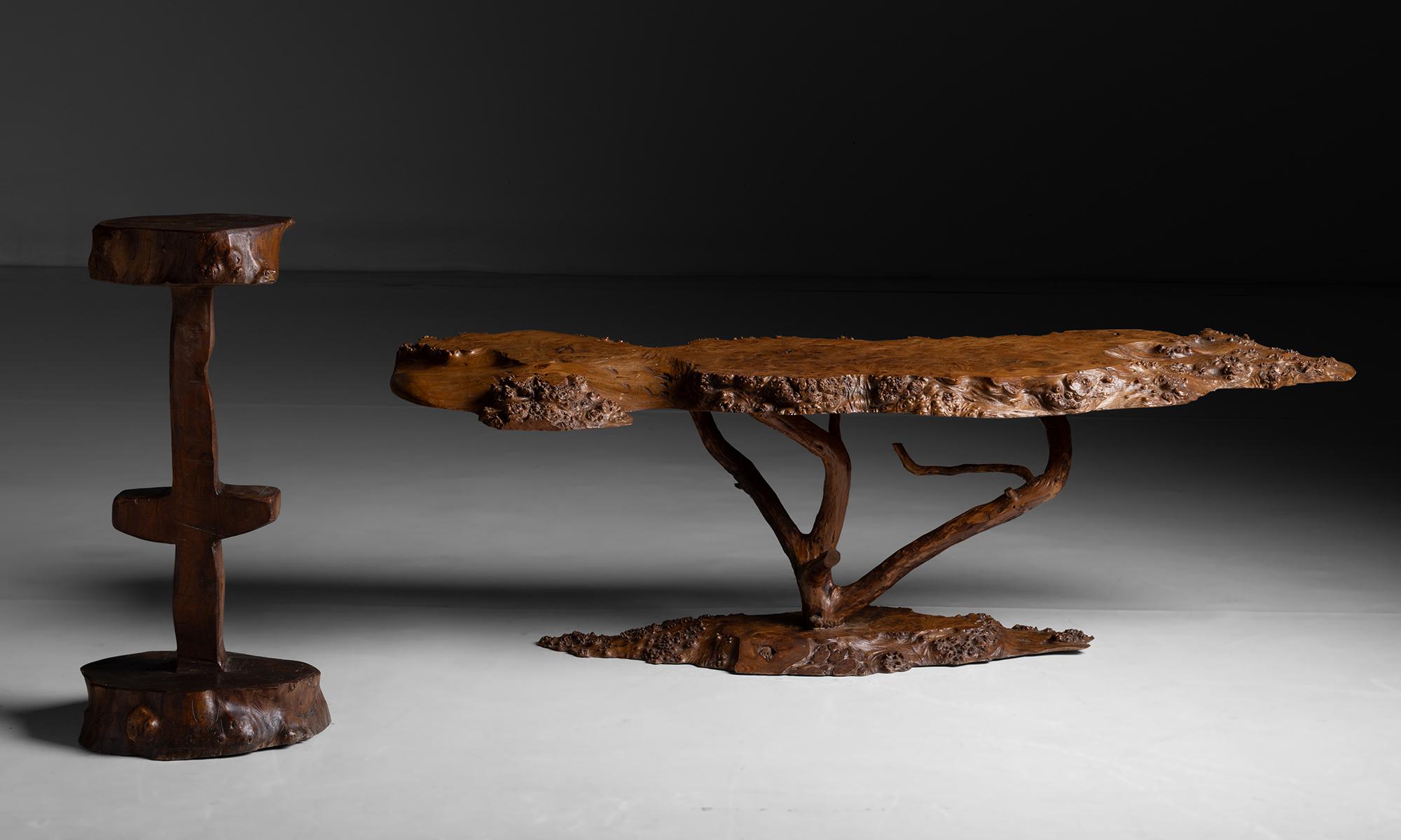 Naturalistic Thuya Coffee Table, France circa 1950 3