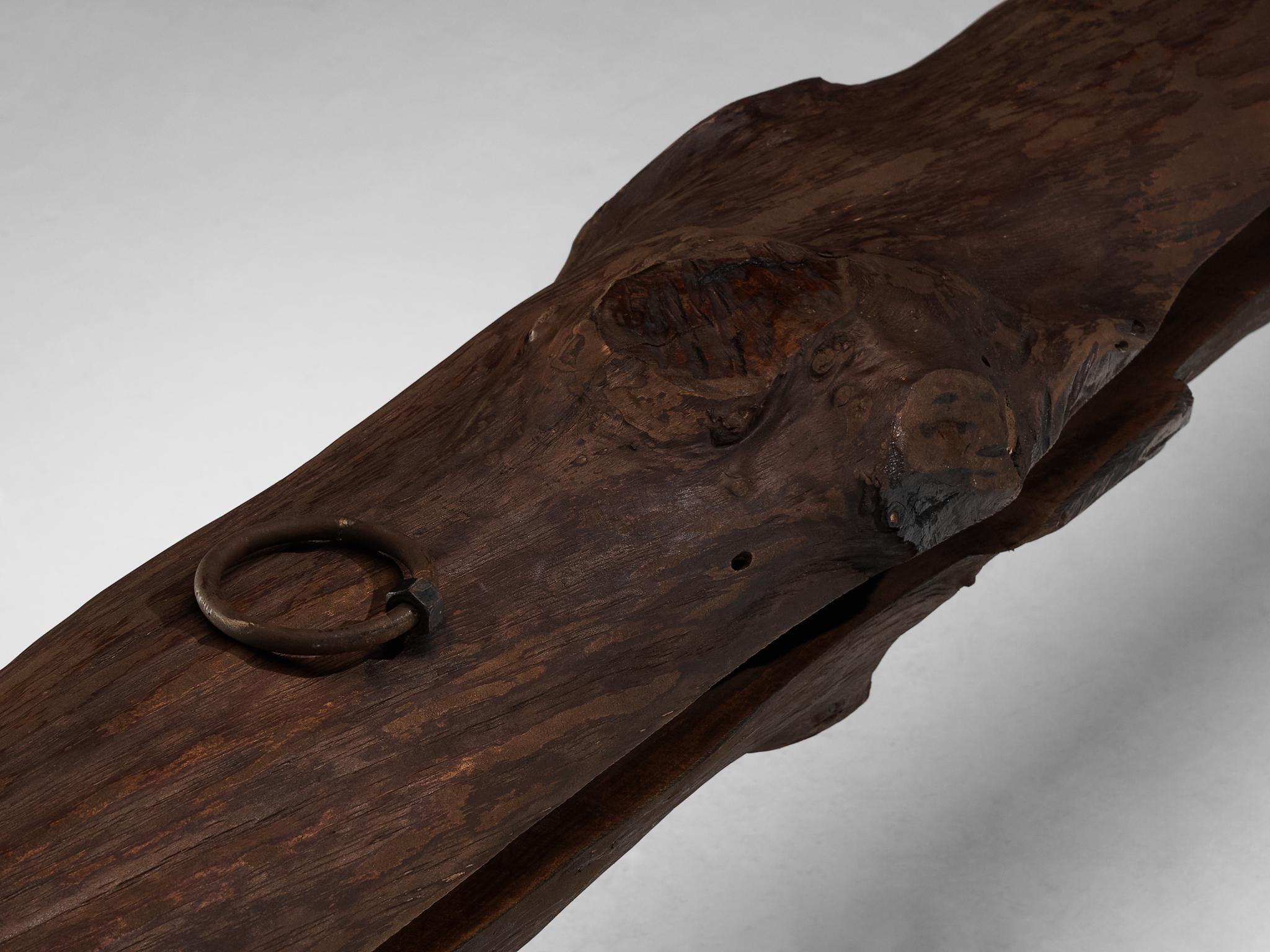 Naturalistic Tree Slab Large Bench 296 cm/116.54 in. For Sale 3