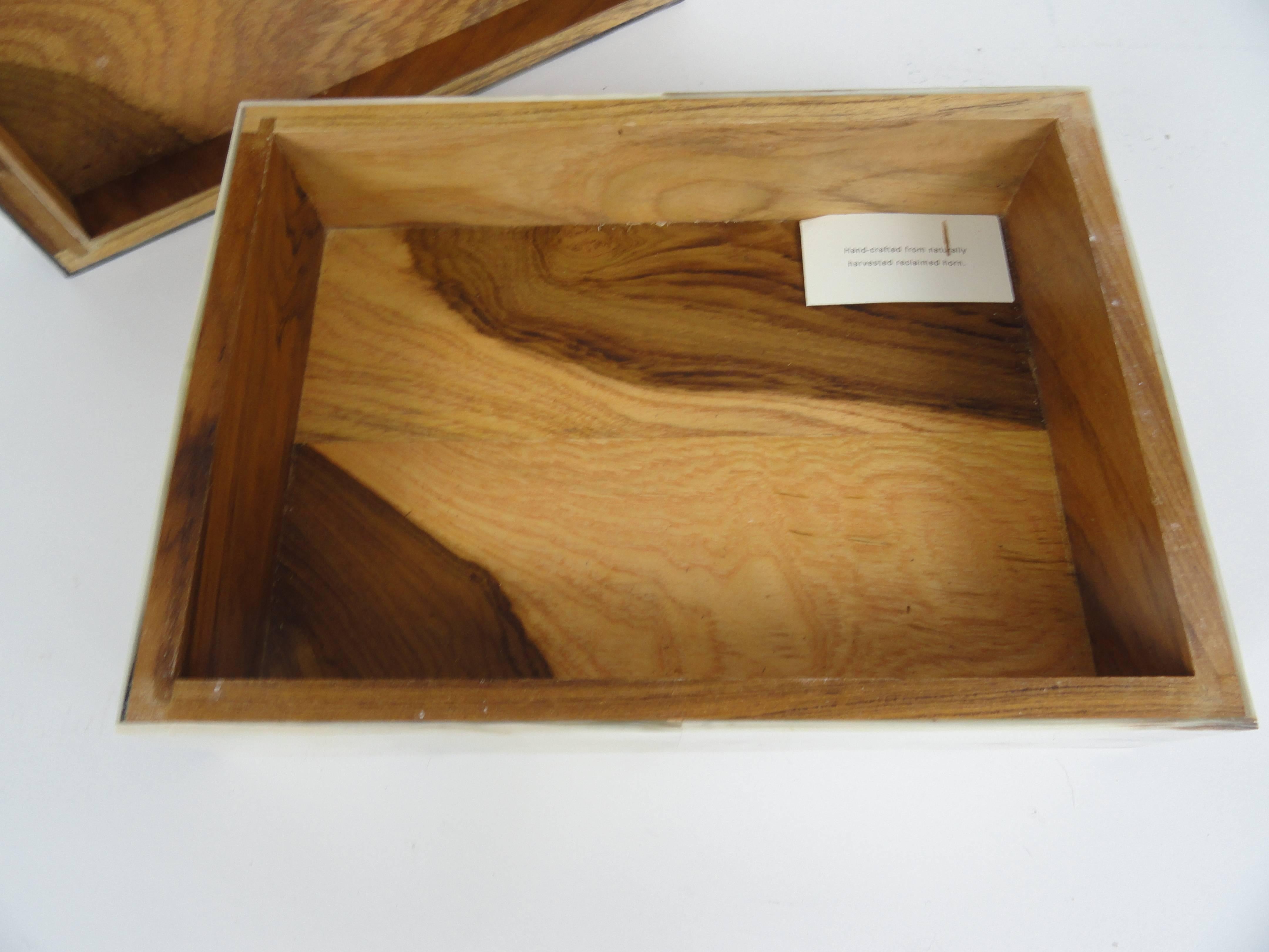 Naturally Harvested Reclaimed Horn Box For Sale 1