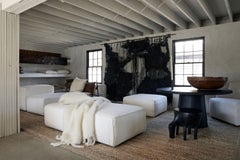 Contemporary Enormous Fiber Wall Sculpture / Jaqueline Surdel "Nastty Goes Dark"