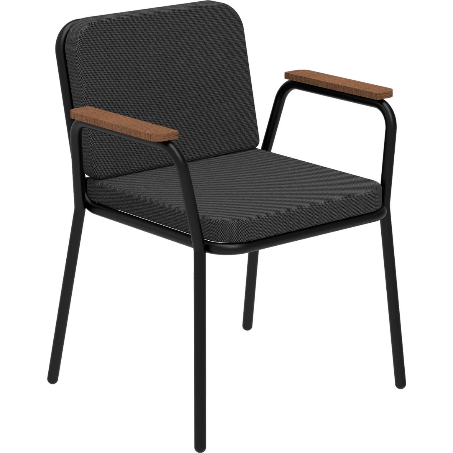 Nature Black Armchair by MOWEE
Dimensions: D60 x W67 x H83 cm (seat height 42 cm).
Material: Aluminum, upholstery and Iroko Wood.
Weight: 5 kg.
Also available in different colors and finishes. Please contact us.

An unmistakable collection for