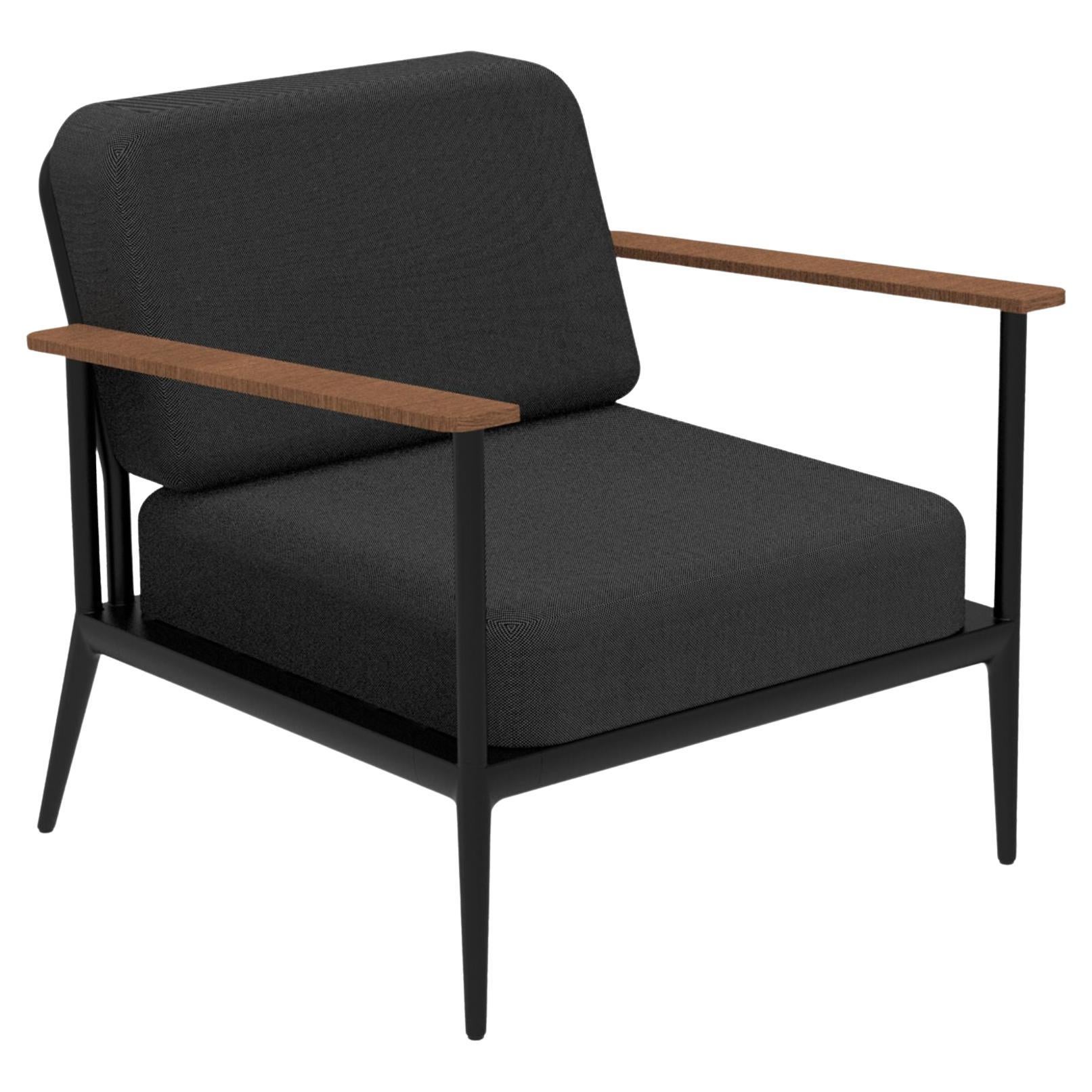 Nature Schwarzer Longue-Stuhl von Mowee