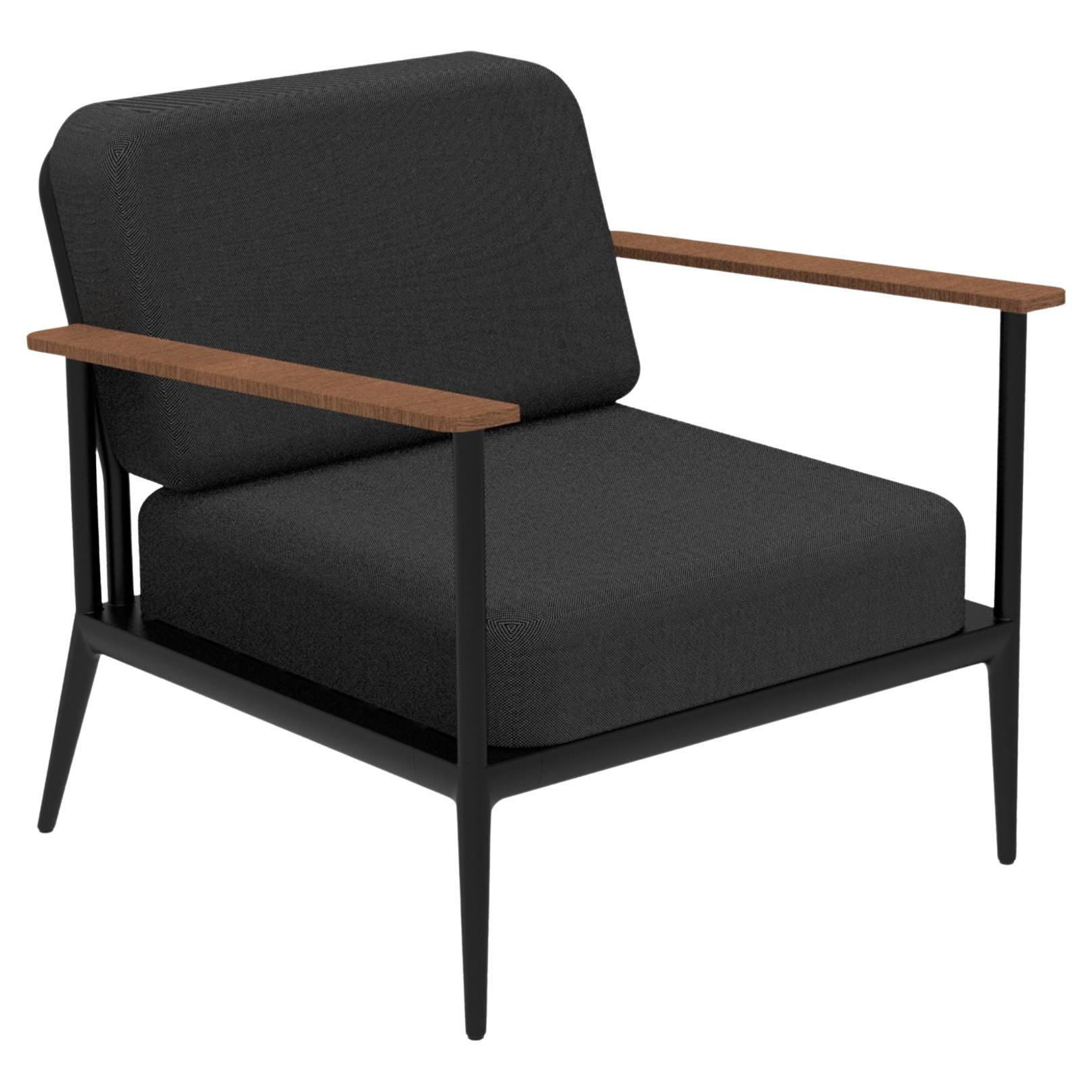 Chaise longue noire Nature de Mowee en vente