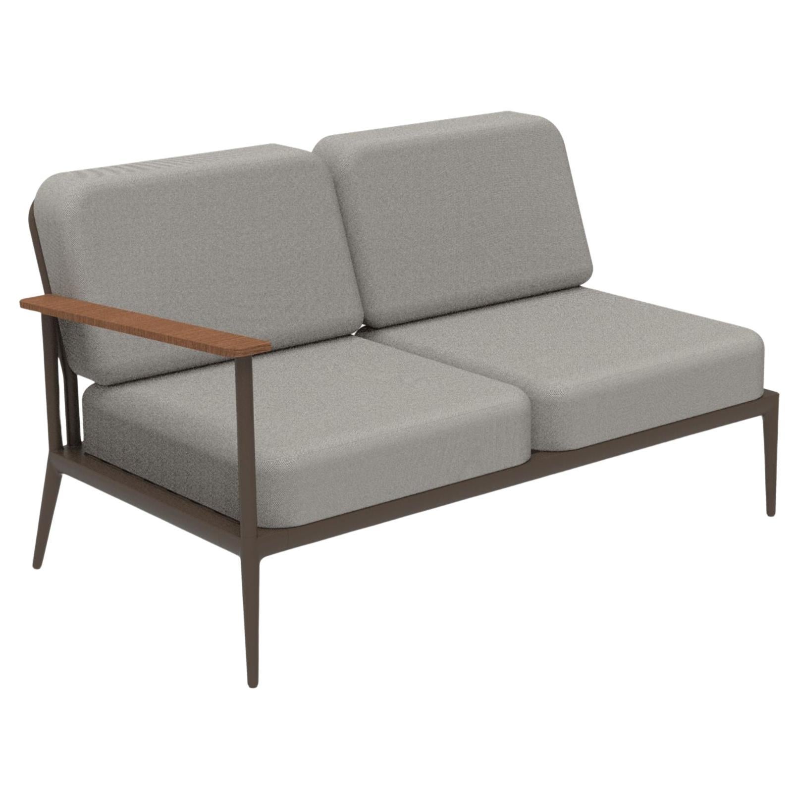 Nature Bronze Double Right Modular Sofa by Mowee For Sale
