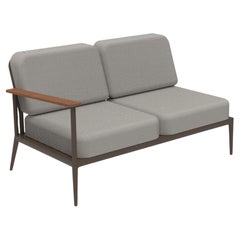 Nature Bronze Double Right Modular Sofa by Mowee
