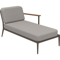 Chaise longue sinistra Nature Bronze di MOWEE