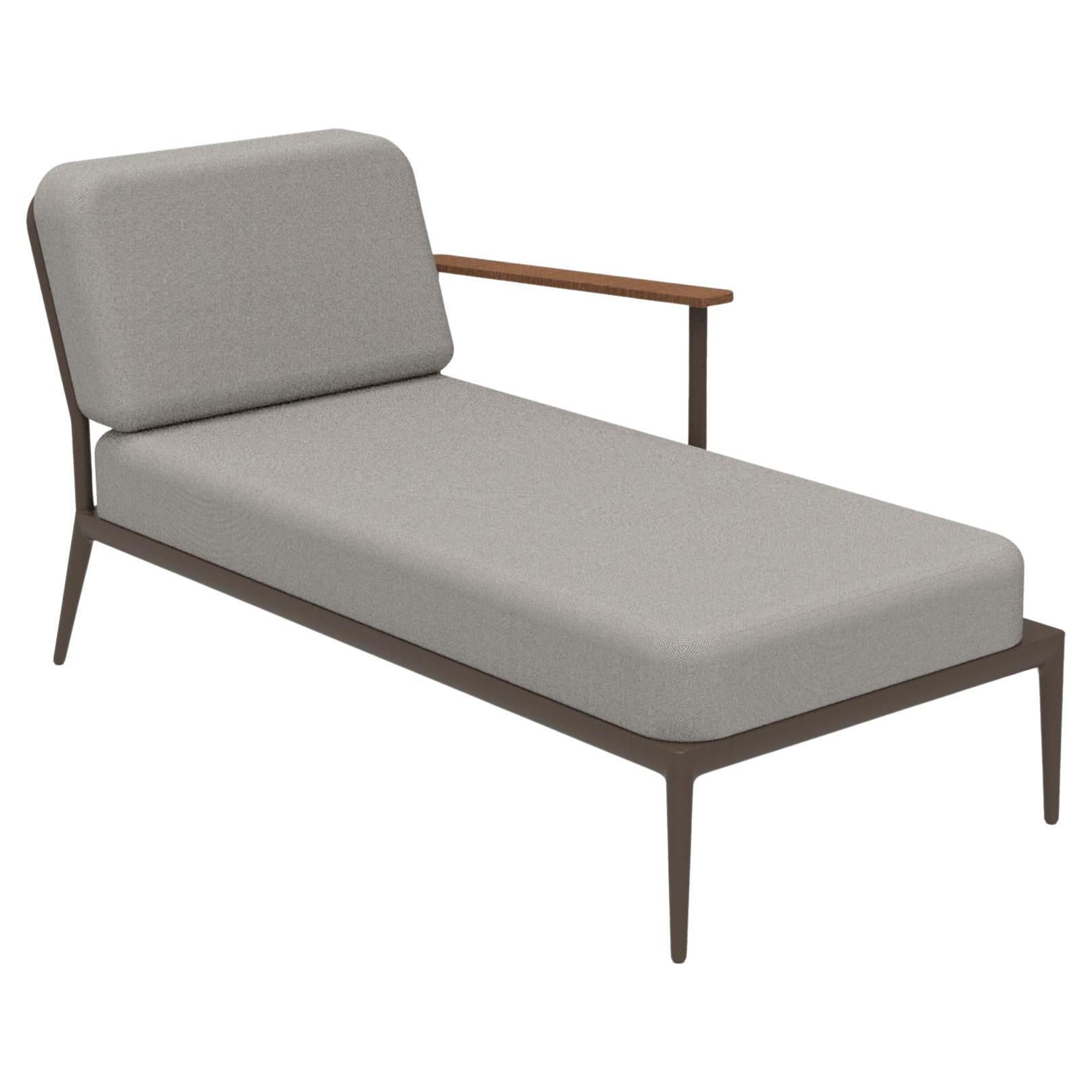 Left Chaiselongue aus Naturbronze von MOWEE