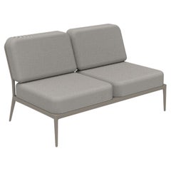 Cremefarbenes, modulares Natur-Sofa von MOWEE