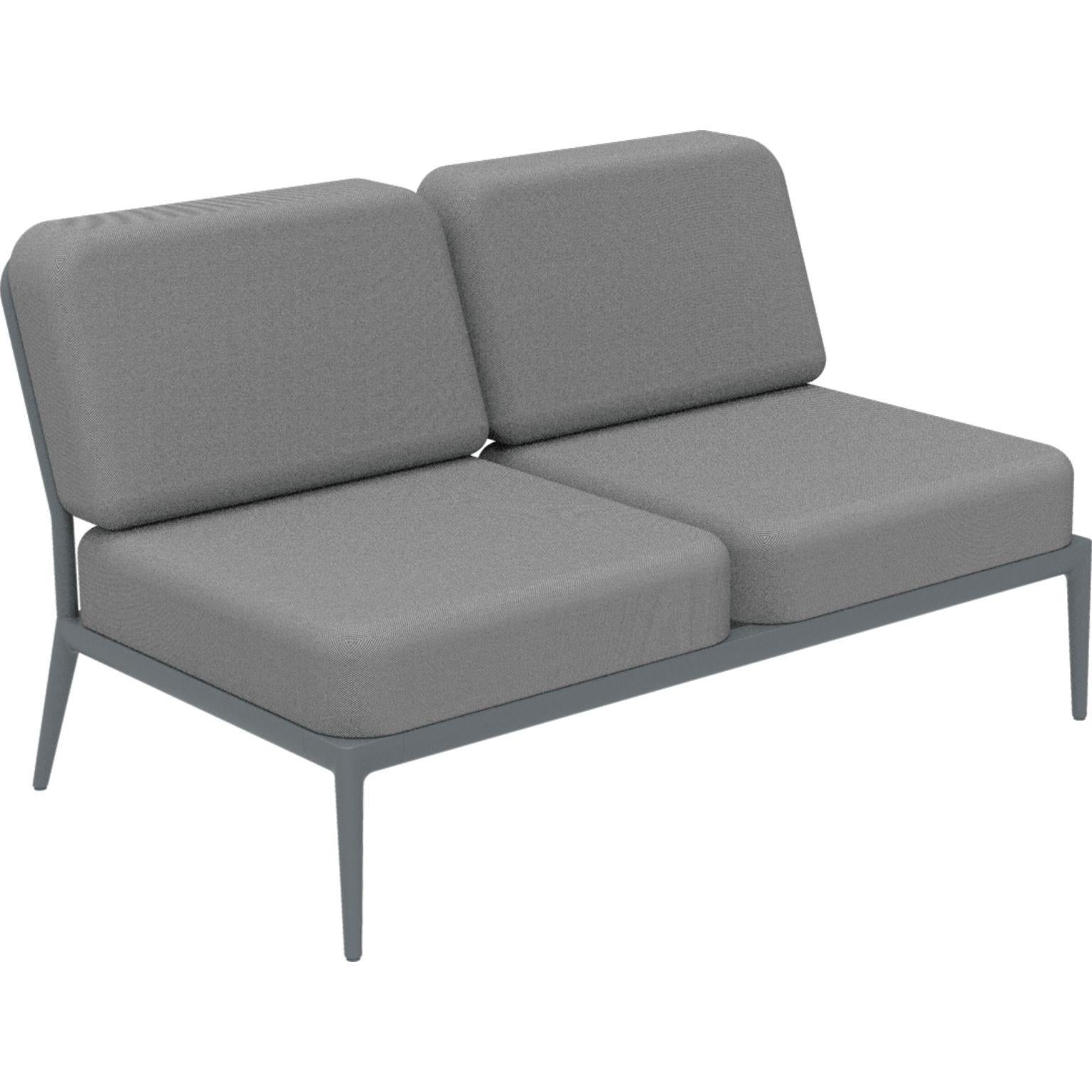 Nature grey double central modular sofa by MOWEE
Dimensions: D83 x W136 x H81 cm (seat height 42 cm).
Material: Aluminum and upholstery.
Weight: 27 kg.
Also available in different colors and finishes.

An unmistakable collection for its beauty