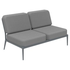Nature Grey Double Central Modular Sofa by MOWEE