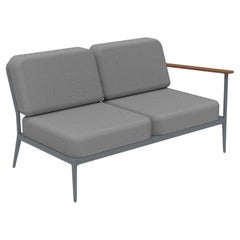 Nature Grey Double Left Modular Sofa by MOWEE