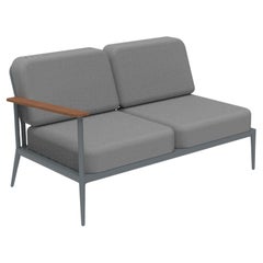 Nature Grey Double Right Modular Sofa by Mowee