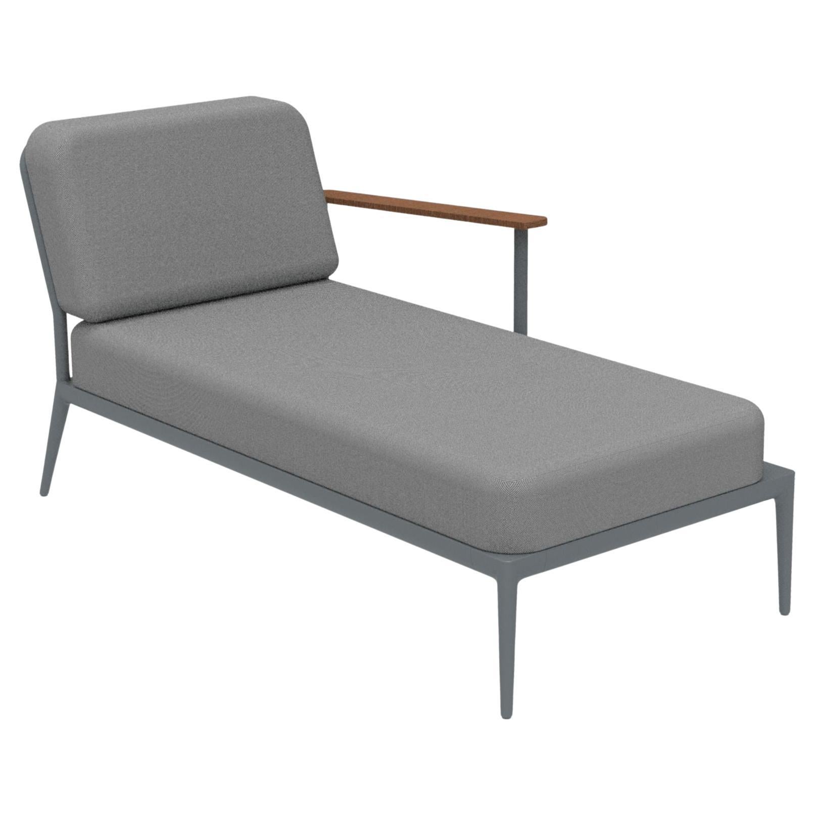 Nature Grey Left Chaise Lounge by Mowee For Sale