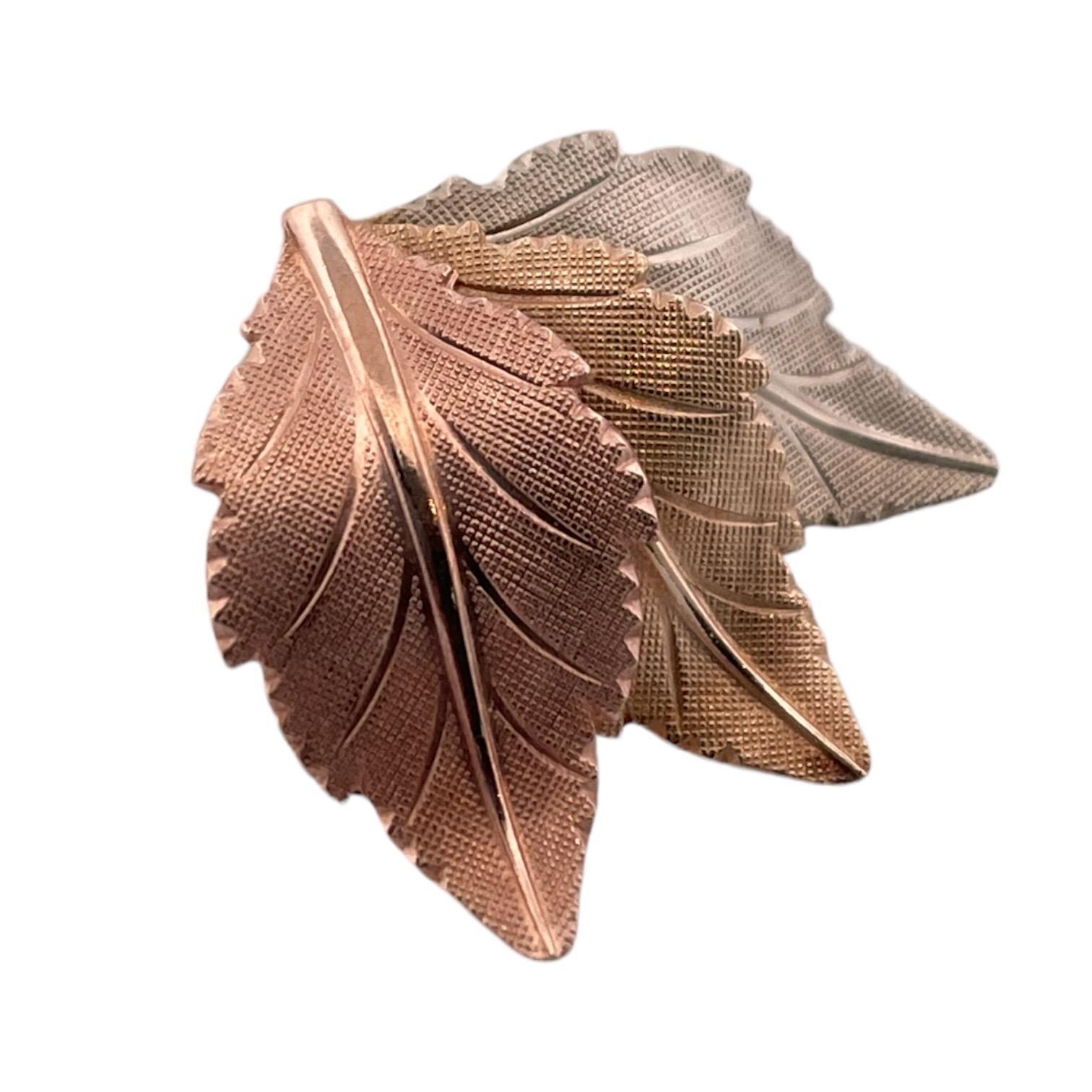 Embrace nature's elegance with these 3.49g Leaf Earrings, intricately designed with a textured finish in lustrous rose gold. Perfect for a touch of organic charm.
Material:14K Gold

Secure it today and experience the unparalleled beauty of this