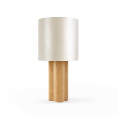 Nature inspired organic natural oak veneer, Arizona table lamp by InsidherLand